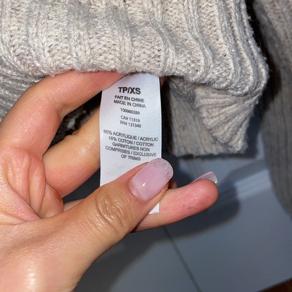 CROPPED QUARTER ZIP GARAGE SWEATER - Picture 5 of 6